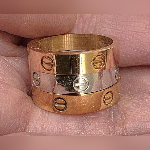 3 In 1 Band Ring - Picture 4 of 4